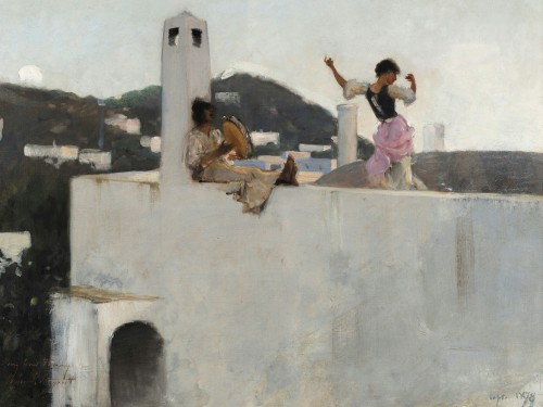 Capri Girl on a Rooftop