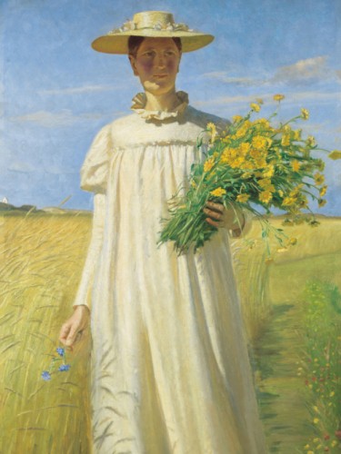 Anna Ancher returning from the field