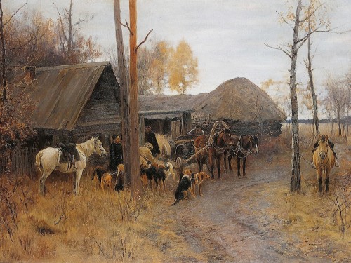 У лесной сторожки
