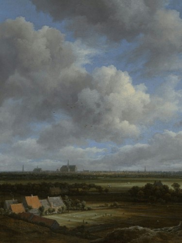 Gezicht op Haarlem uit het noordwesten