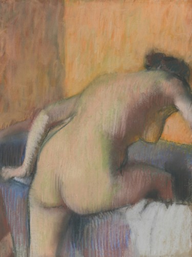 Bather Stepping into a Tub