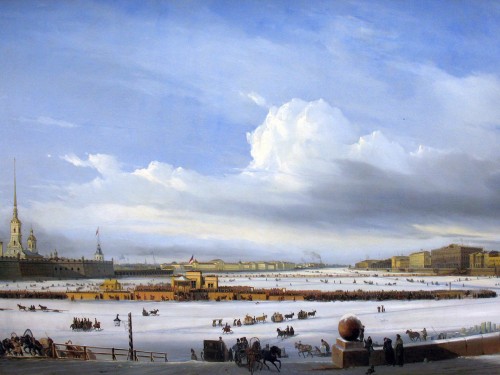 Езда по Неве, 1854