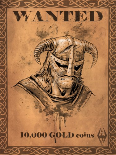 Dovahkiin Wanted Poster
