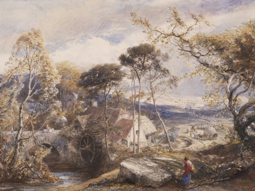 Landscape with watermill