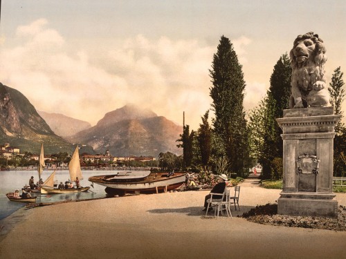 Park of Hotel Lido, Riva, Lake Garda, Italy