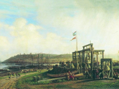 Колокол прилавки на рынке в Нижнем Новгороде, 1862