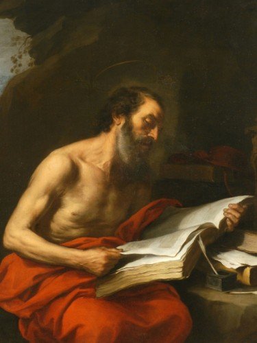 Saint Jerome reading