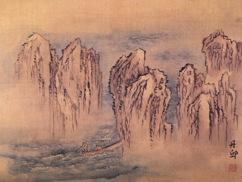 Eight-panel Folding Screen With Genre Paintings