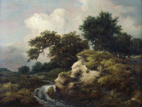 Landscape with Dune and Small Waterfall