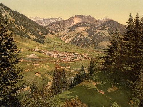 Airolo, general view, St. Gotthard Railway, Switzerland