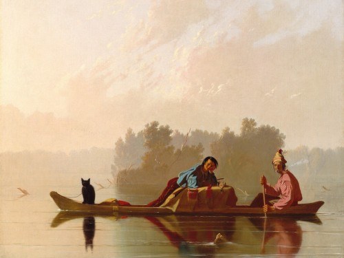 Fur Traders Descending the Missouri