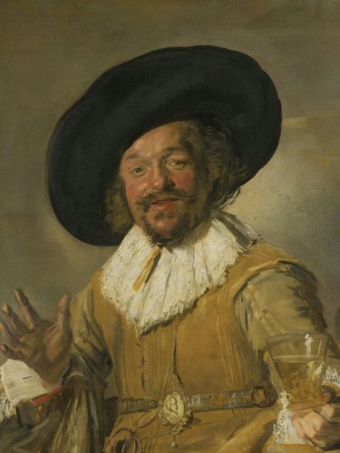 Een schutter die een berkenmeier vasthoudt