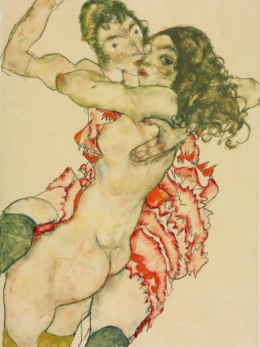 Two Women Embracing