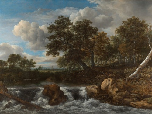 Landscape with Waterfall van Ruisdael