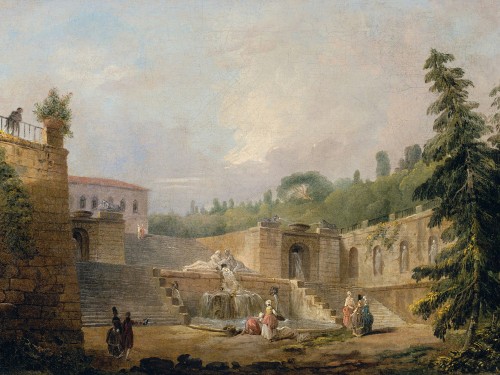 Fountain on a Palace Terrace
