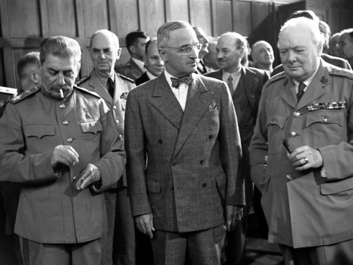 Потсдам 1946. Сталин, Труман, Черчилль