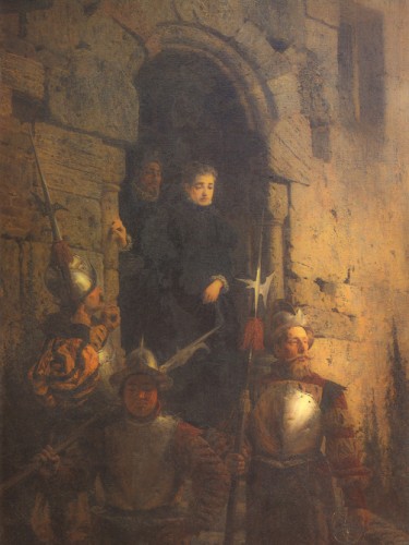 Arrest of the Huguenot Jacqueline de Montbel dEtremont, 1875