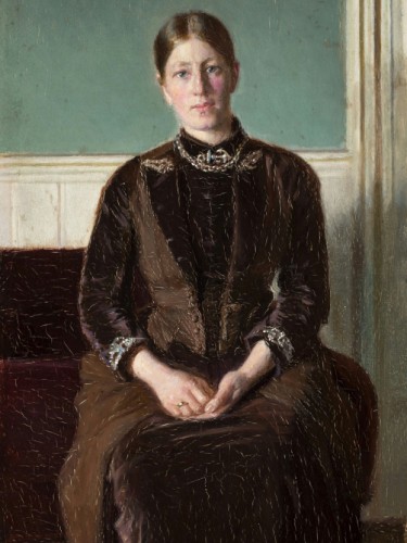 Anna Ancher seated in the North room