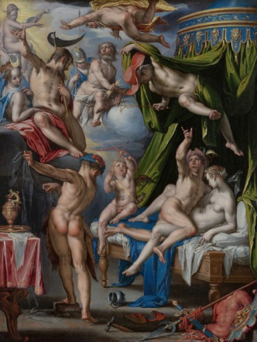 Mars and Venus Surprised by Vulcan