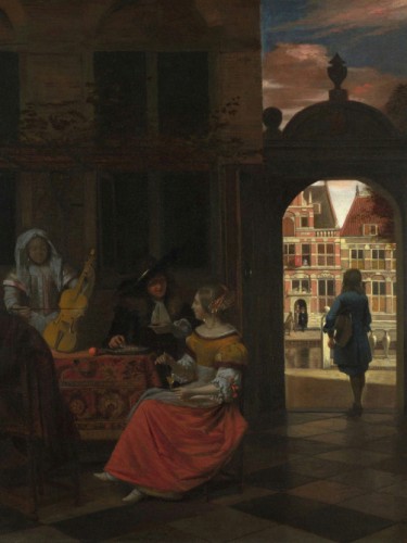 A Musical Party in a Courtyard