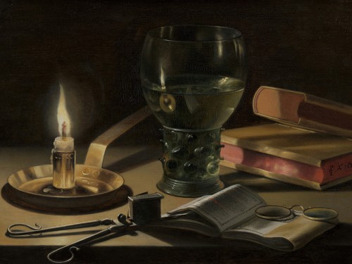 Still Life with Lighted Candle