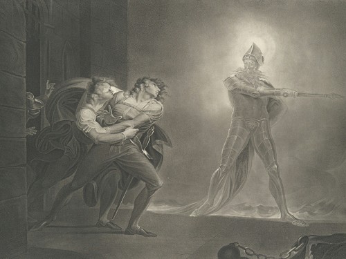 Hamlet, Horatio, Marcellus and the Ghost