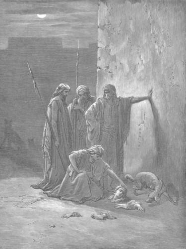 Картина 098. Jehu's Companions Find Jezebel's Remains