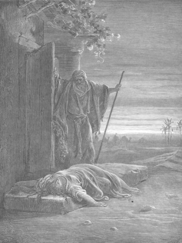 Картина 065. A Levite Finds a Woman's Corpse