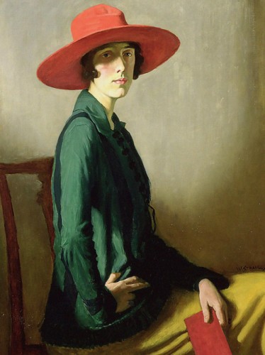 Lady In a Red Hat. 1918