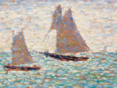 wo Sailboats at Grandcamp