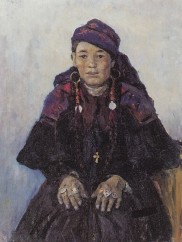 Портрет казачки, 1909