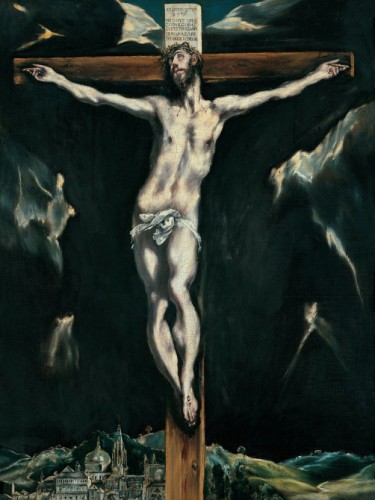 Christ crucified with Toledo in the Background