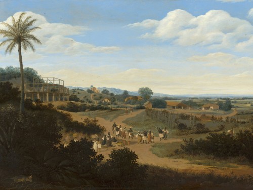Brazilian Landscape with a House under Construction
