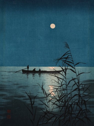 Moonlit sea