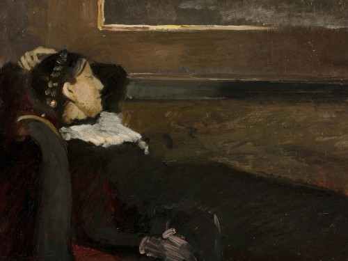 Anna Ancher resting in Brondums
