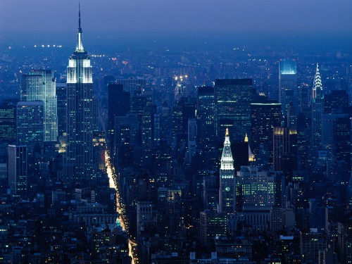 Empire State Building. Вид из Всемирного торгового центра, 1980