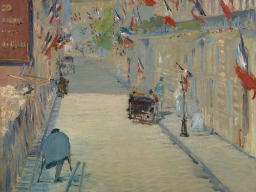 The Rue Mosnier with Flags