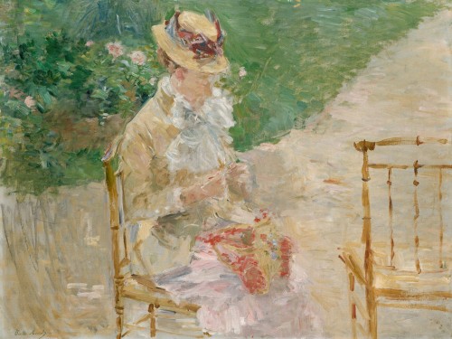 Young Woman Knitting