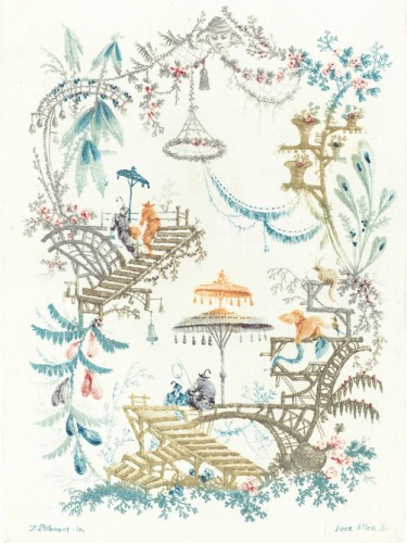 Chinese Arabesque with a Double Parasol