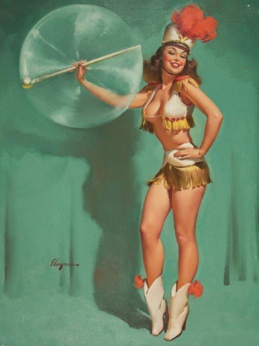 Baton Twirler, 1955