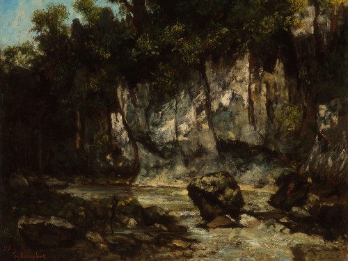 Landscape with stag