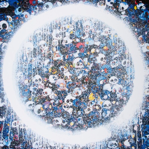 Enso Momento Mori Red on Blue