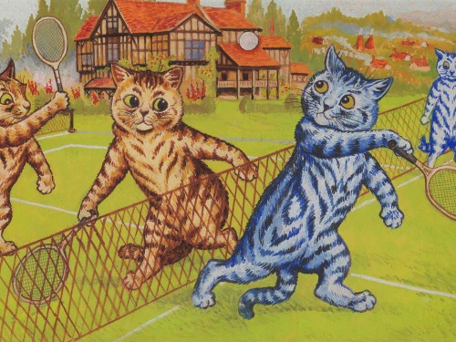 Cats at Tennis