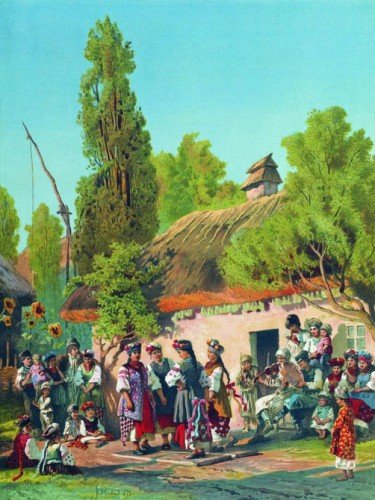 Воскресный вечер в малороссийской деревне