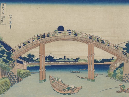 Картина Under Mannen Bridge at Fukagawa