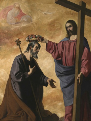 Christ crowning Saint Joseph