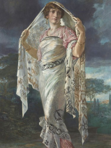 Henriette dressed as a Pompeian