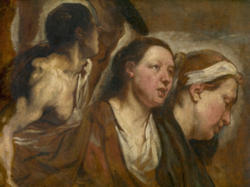 Two Female Heads and the Torso of a Warrior