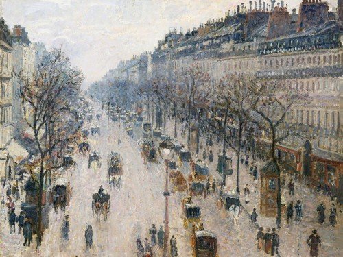 The Boulevard Montmartre on a Winter Morning