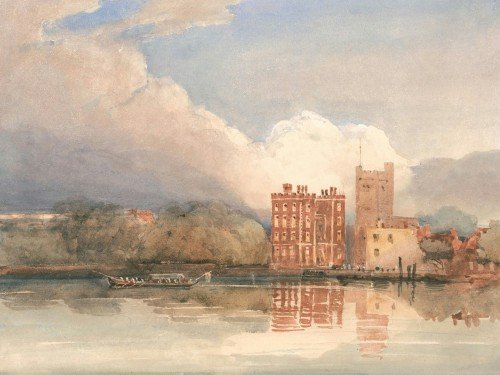 View of Lambeth Palace on Thames